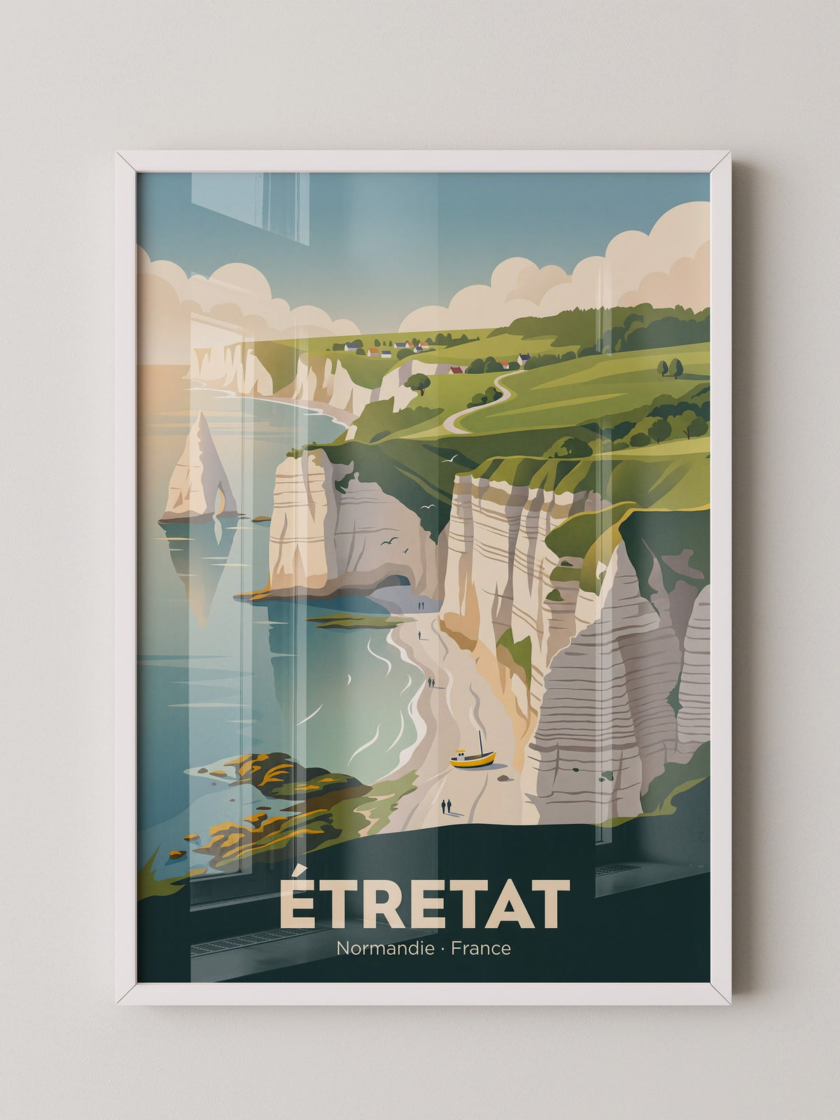 Étretat Küste Pastell Strände
