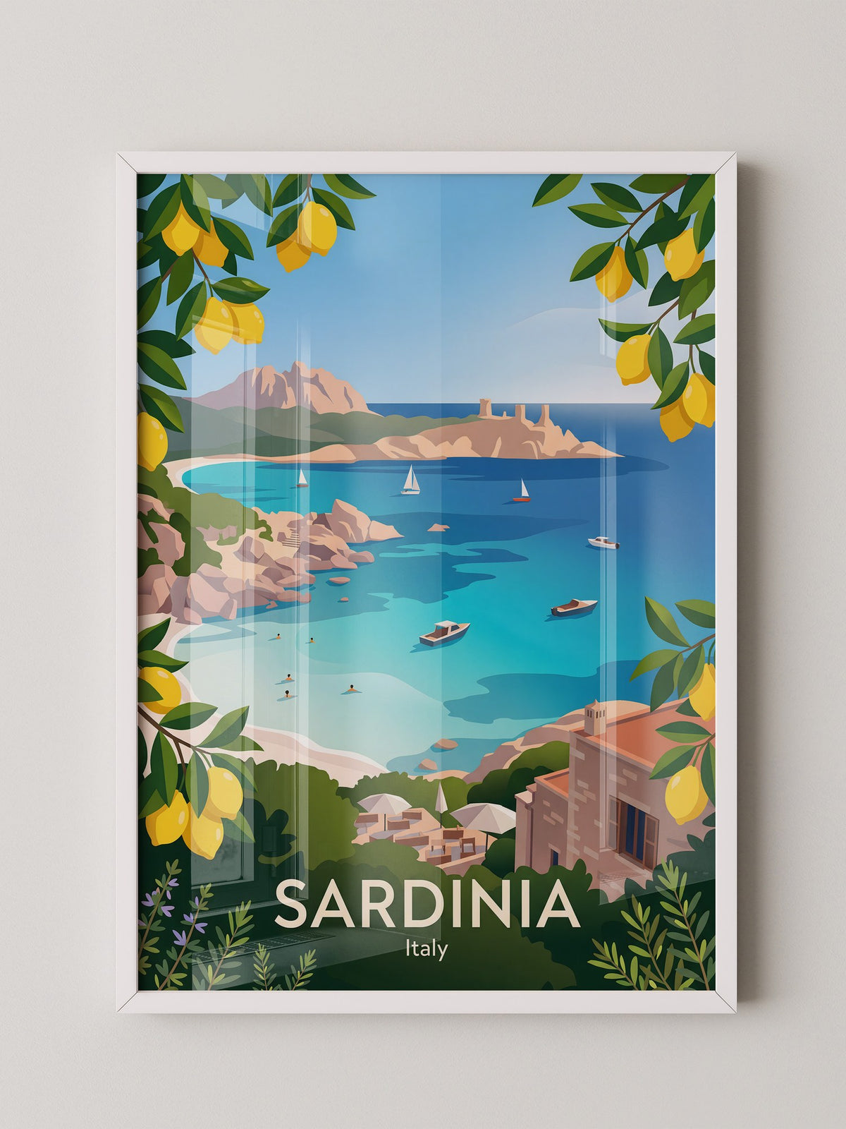 Sardinien Küste Zitronen Elegant