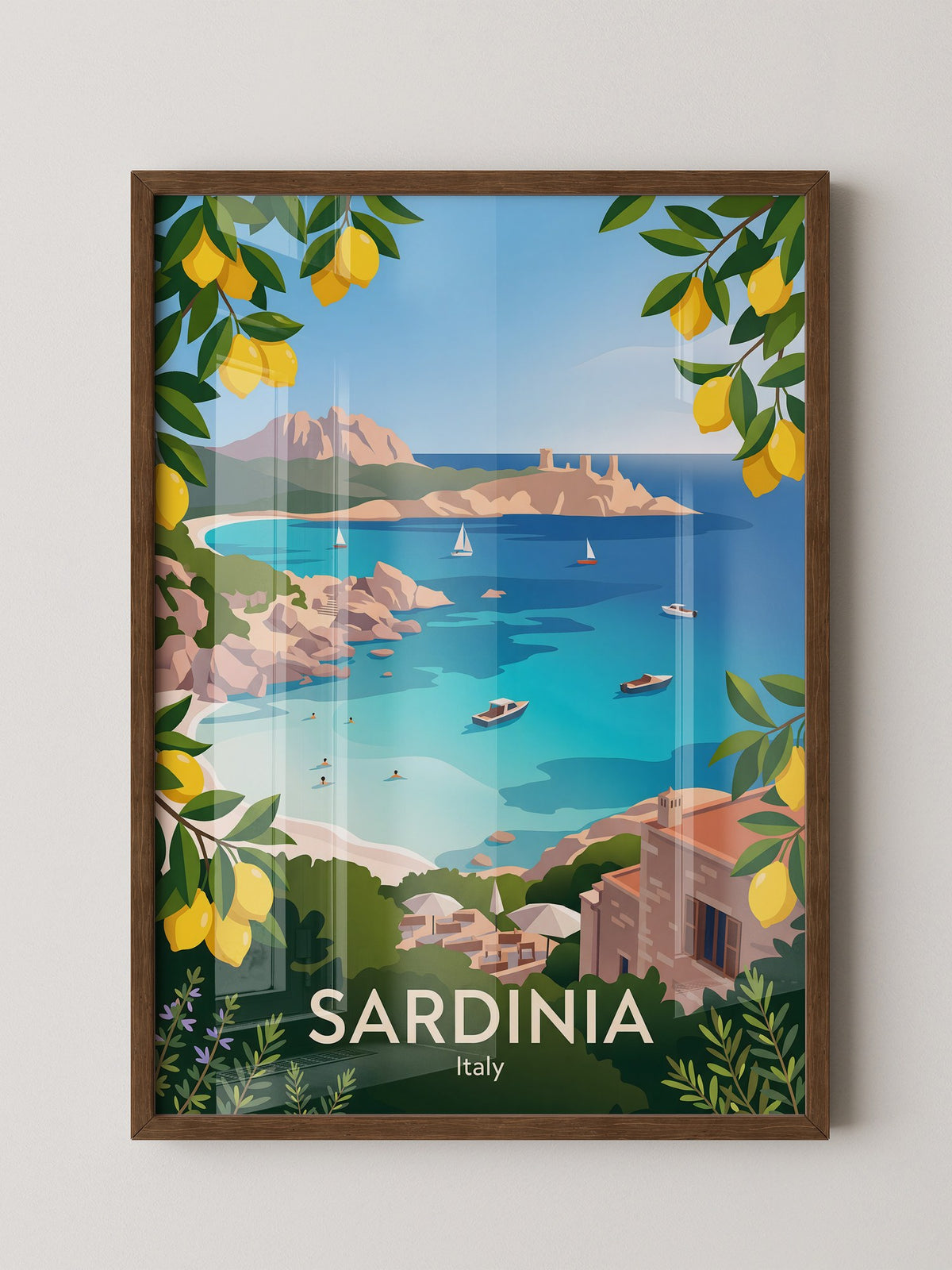 Sardinien Küste Zitronen Elegant