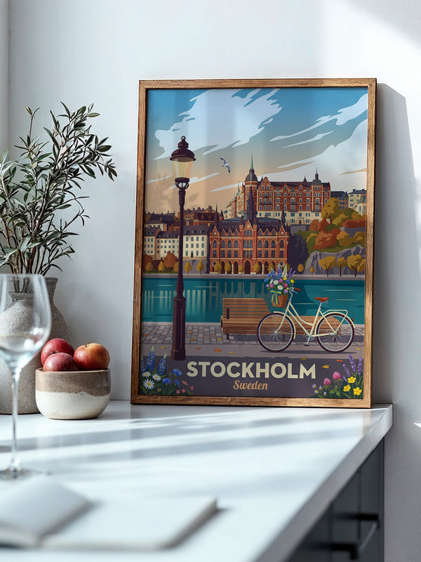 Stockholm Panorama Sonnenuntergang