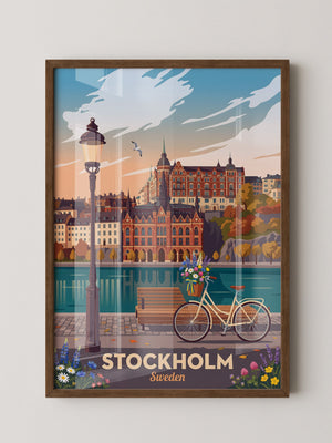 Stockholm Panorama Sonnenuntergang
