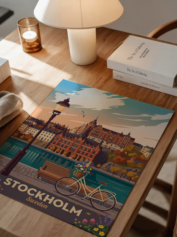 Stockholm Panorama Sonnenuntergang