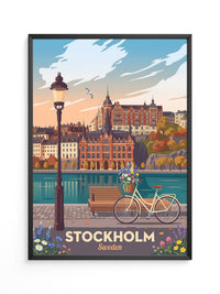Stockholm Panorama Sonnenuntergang