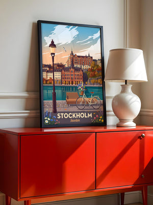 Stockholm Panorama Sonnenuntergang