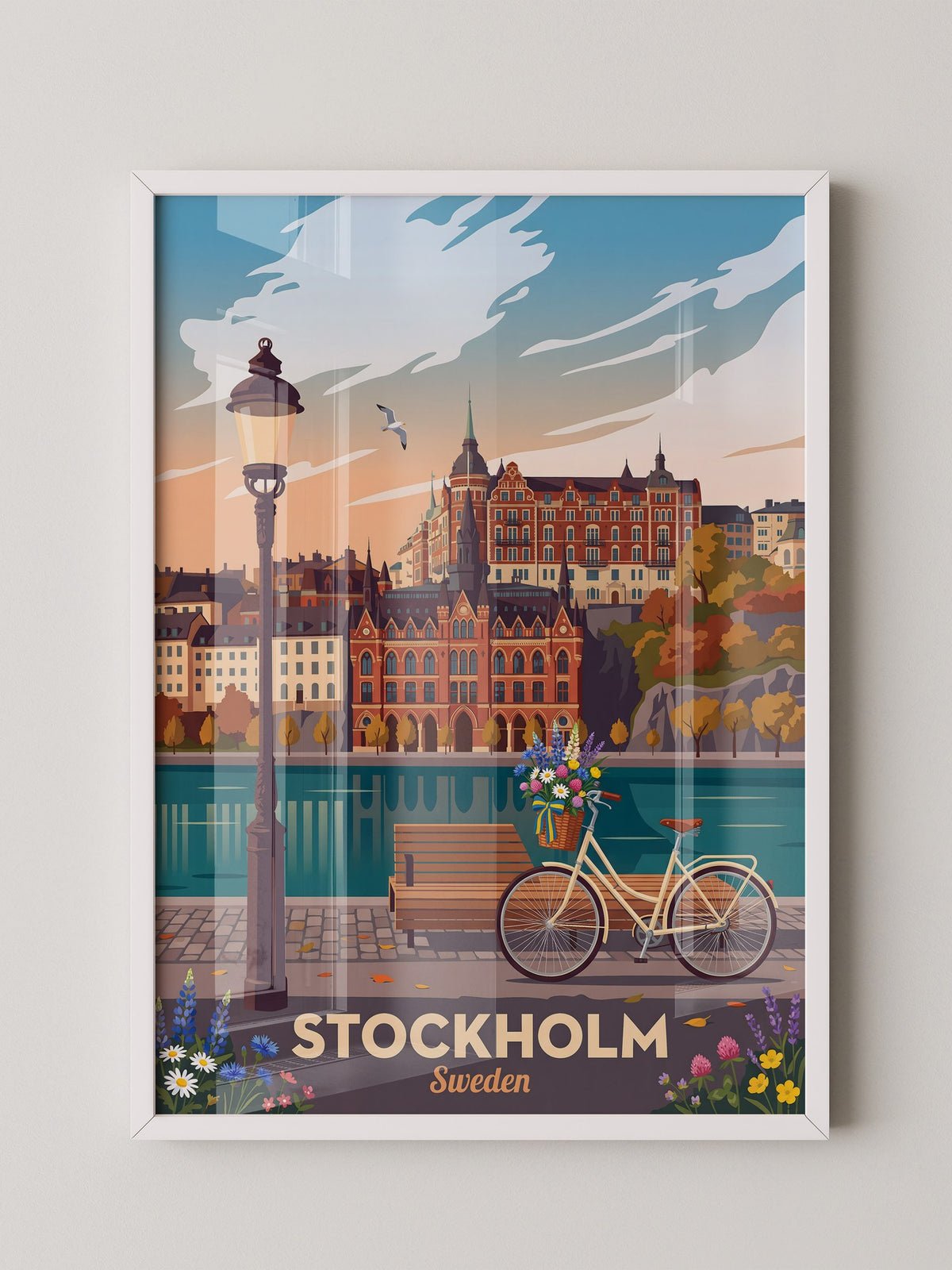 Stockholm Panorama Sonnenuntergang