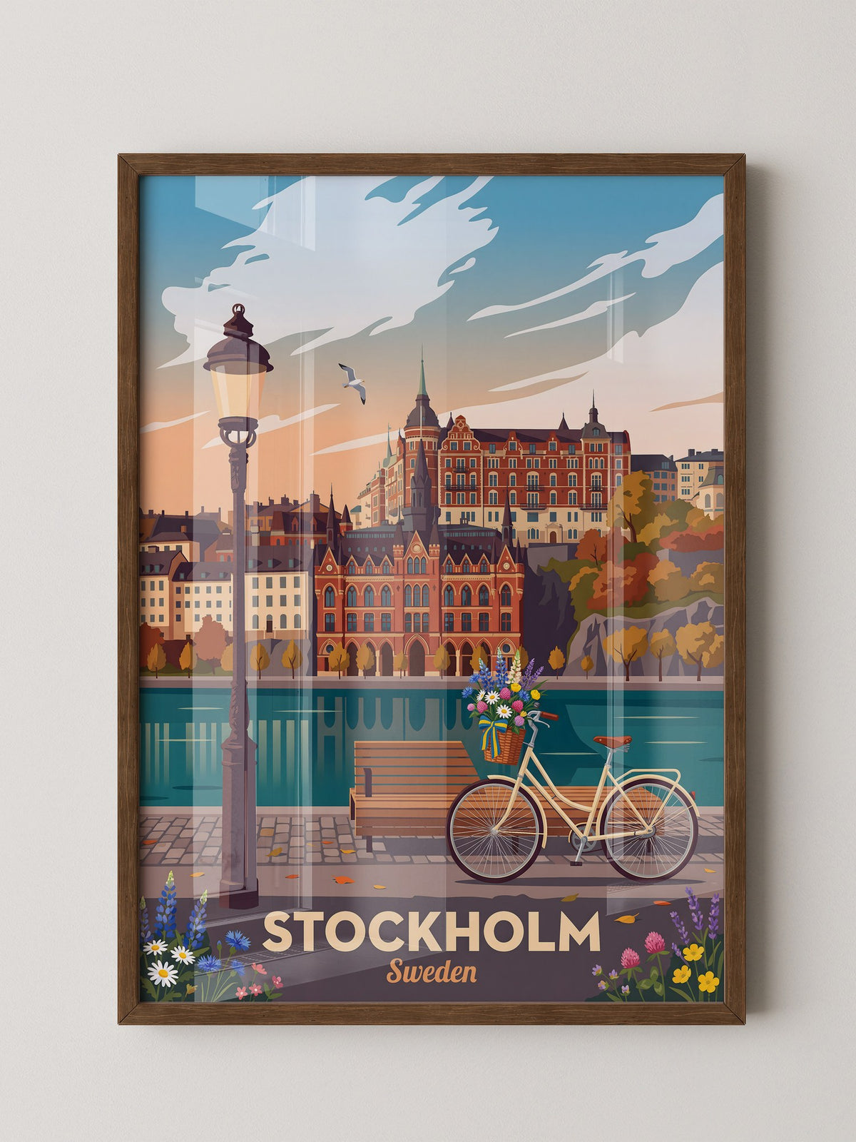 Stockholm Panorama Sonnenuntergang