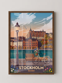 Stockholm Panorama Sonnenuntergang