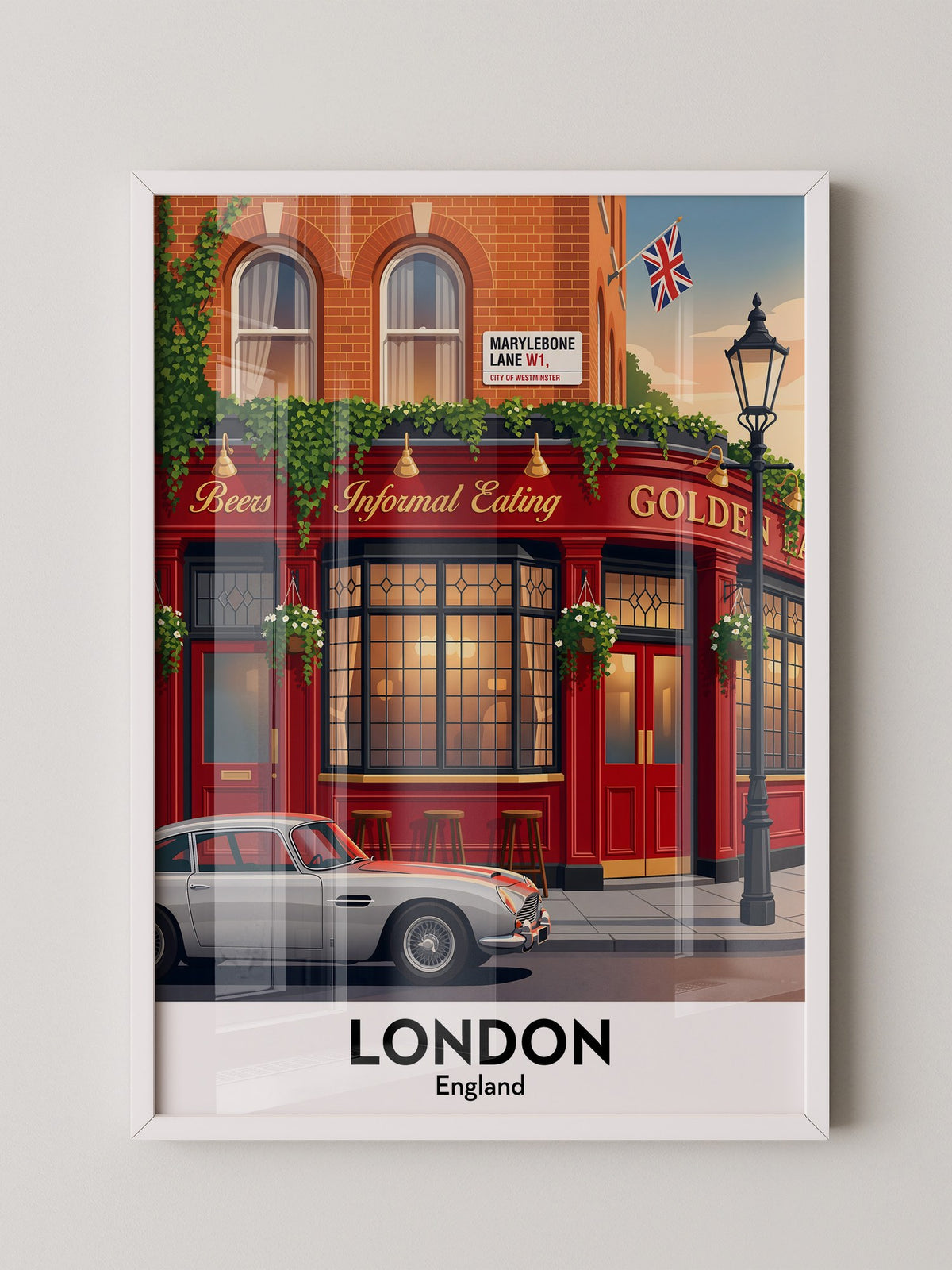 Britisches Pub Retro Flair