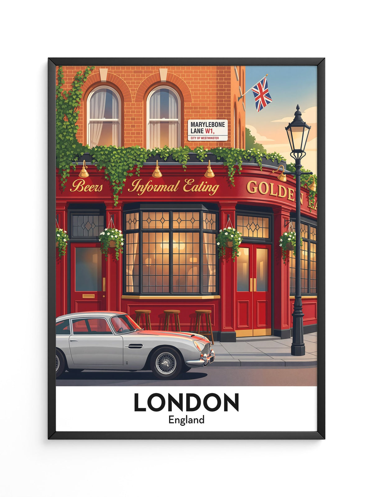 Britisches Pub Retro Flair