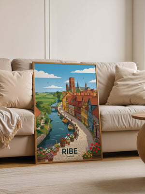 Ribe Dänemark Bunte Fachwerkhäuser