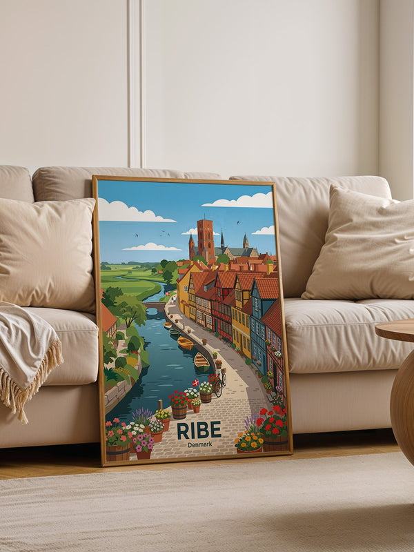 Ribe Dänemark Bunte Fachwerkhäuser