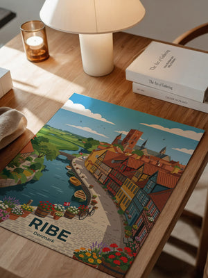 Ribe Dänemark Bunte Fachwerkhäuser