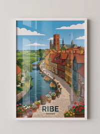 Ribe Dänemark Bunte Fachwerkhäuser