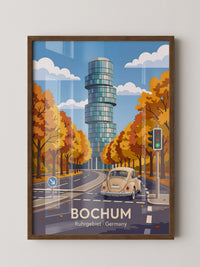 Bochum Herbst Turm Retro