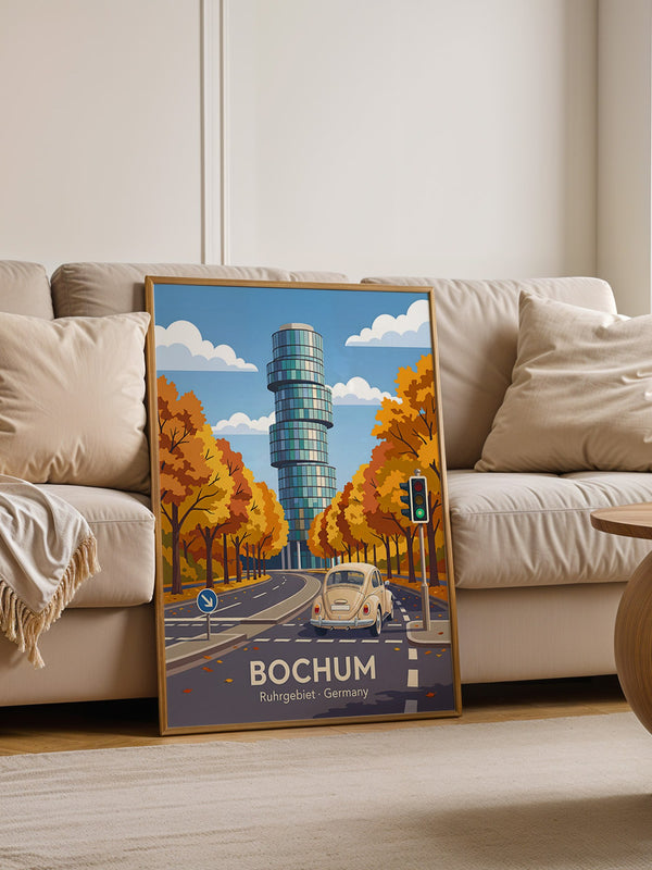 Bochum Herbst Turm Retro