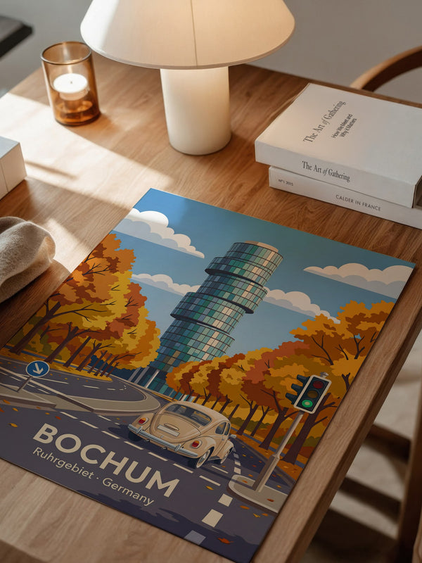 Bochum Herbst Turm Retro