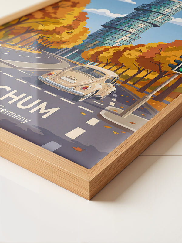 Bochum Herbst Turm Retro