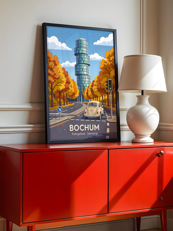 Bochum Herbst Turm Retro