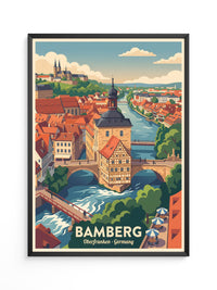 Bamberg Altstadt Brückenansicht