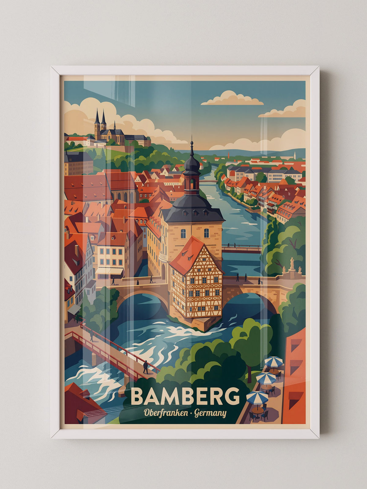 Bamberg Altstadt Brückenansicht