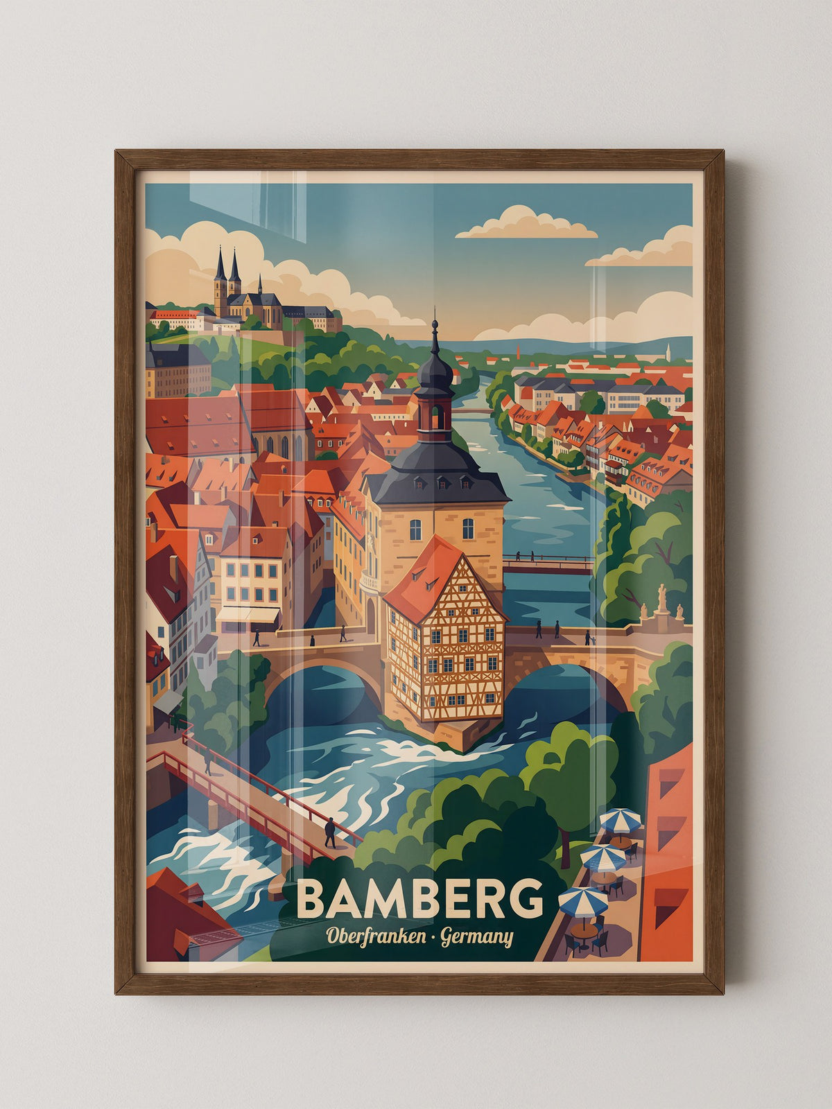 Bamberg Altstadt Brückenansicht