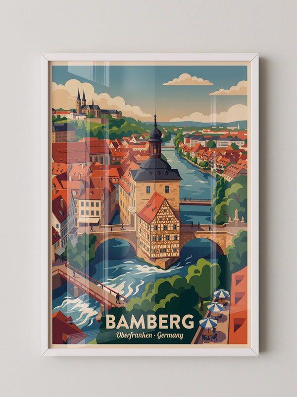 Bamberg Altstadt Brückenansicht