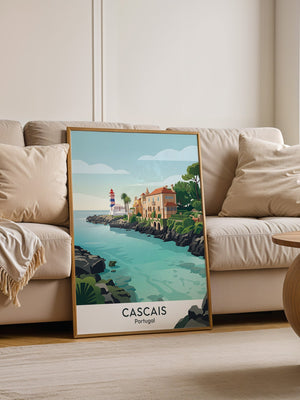 Küstenlandschaft Cascais Vintage Stil