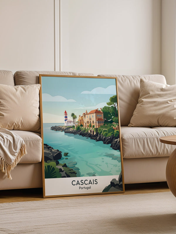 Küstenlandschaft Cascais Vintage Stil