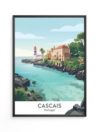 Küstenlandschaft Cascais Vintage Stil
