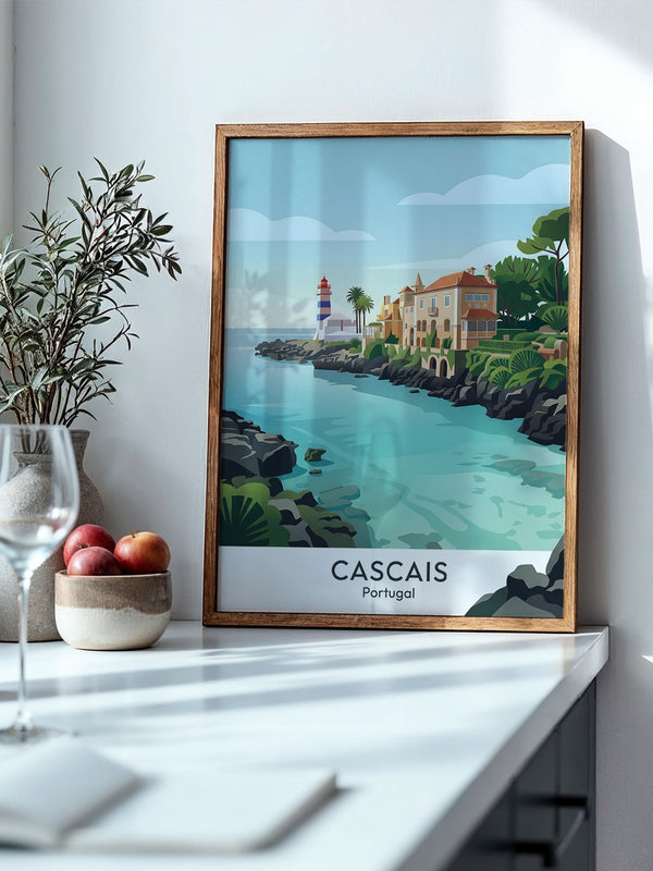 Küstenlandschaft Cascais Vintage Stil