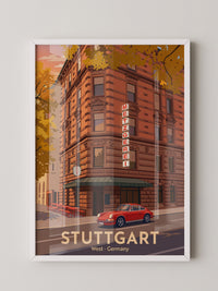Stuttgart Herbst Metzgerei Retro