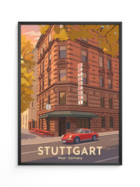 Stuttgart Herbst Metzgerei Retro