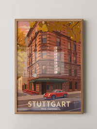 Stuttgart Herbst Metzgerei Retro