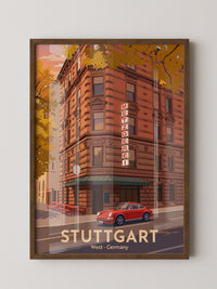 Stuttgart Herbst Metzgerei Retro