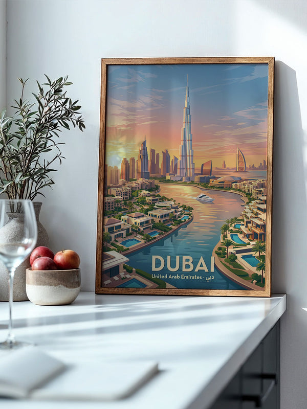 Dubai Skyline Sonnenuntergang