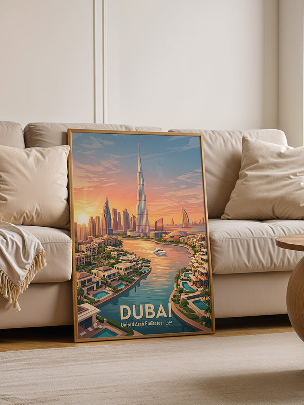 Dubai Skyline Sonnenuntergang