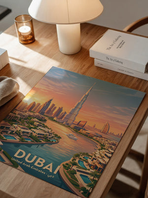Dubai Skyline Sonnenuntergang