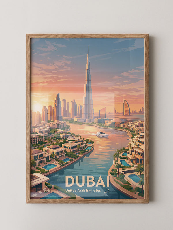 Dubai Skyline Sonnenuntergang