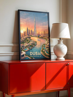 Dubai Skyline Sonnenuntergang