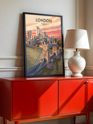 London Skyline Pastellfarben