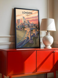 London Skyline Pastellfarben
