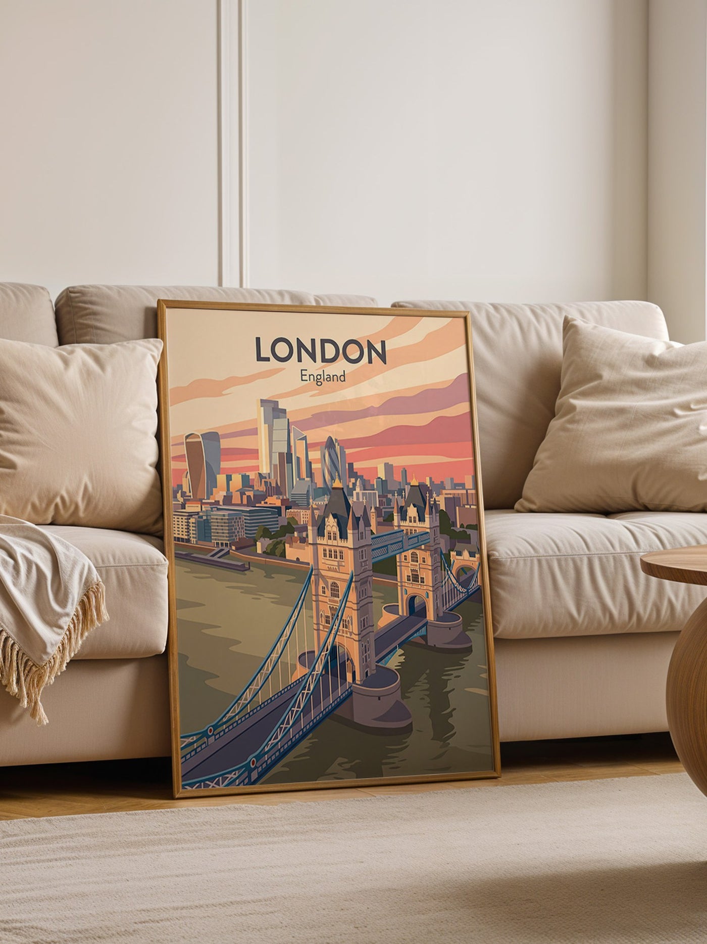 London Skyline Pastellfarben