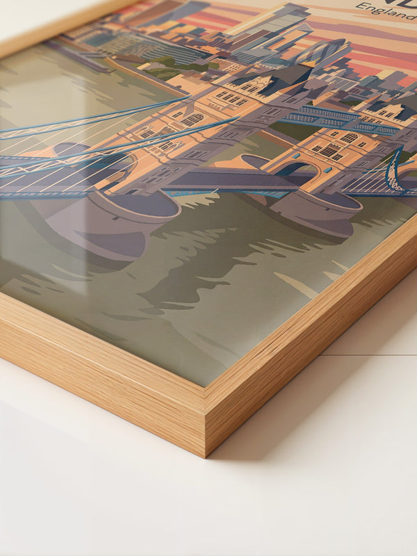 London Skyline Pastellfarben