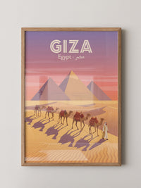 Giza Pyramiden Kamelkarawane