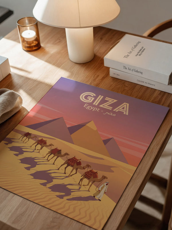 Giza Pyramiden Kamelkarawane