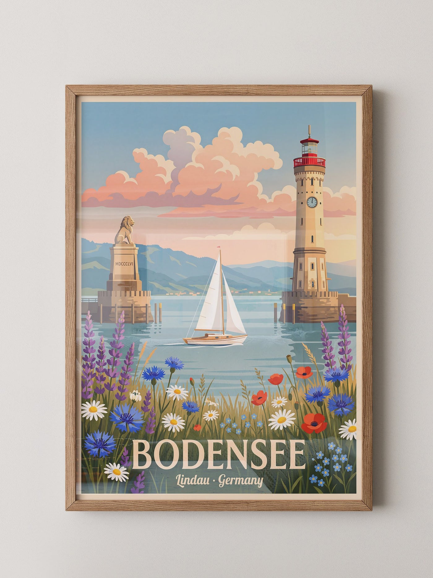 Bodensee Lindau Hafenmalerei