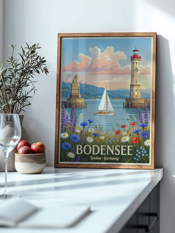 Bodensee Lindau Hafenmalerei