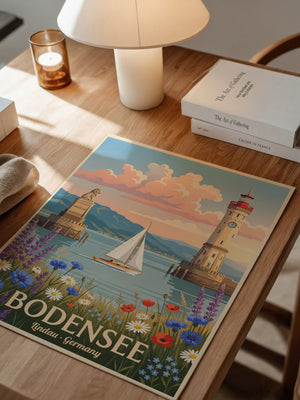Bodensee Lindau Hafenmalerei