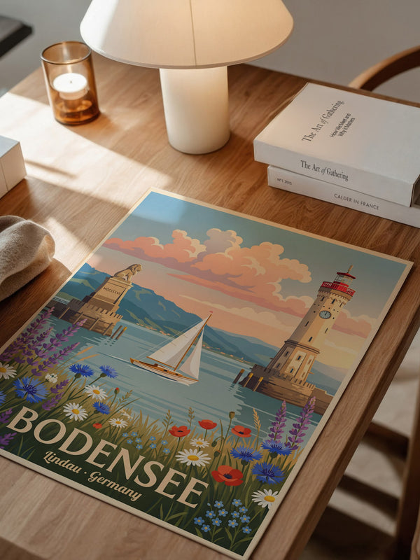 Bodensee Lindau Hafenmalerei