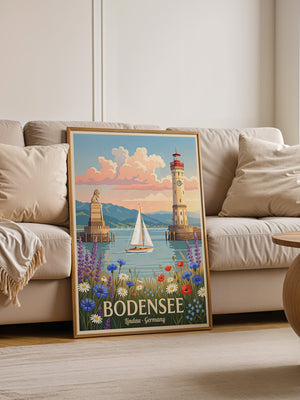 Bodensee Lindau Hafenmalerei